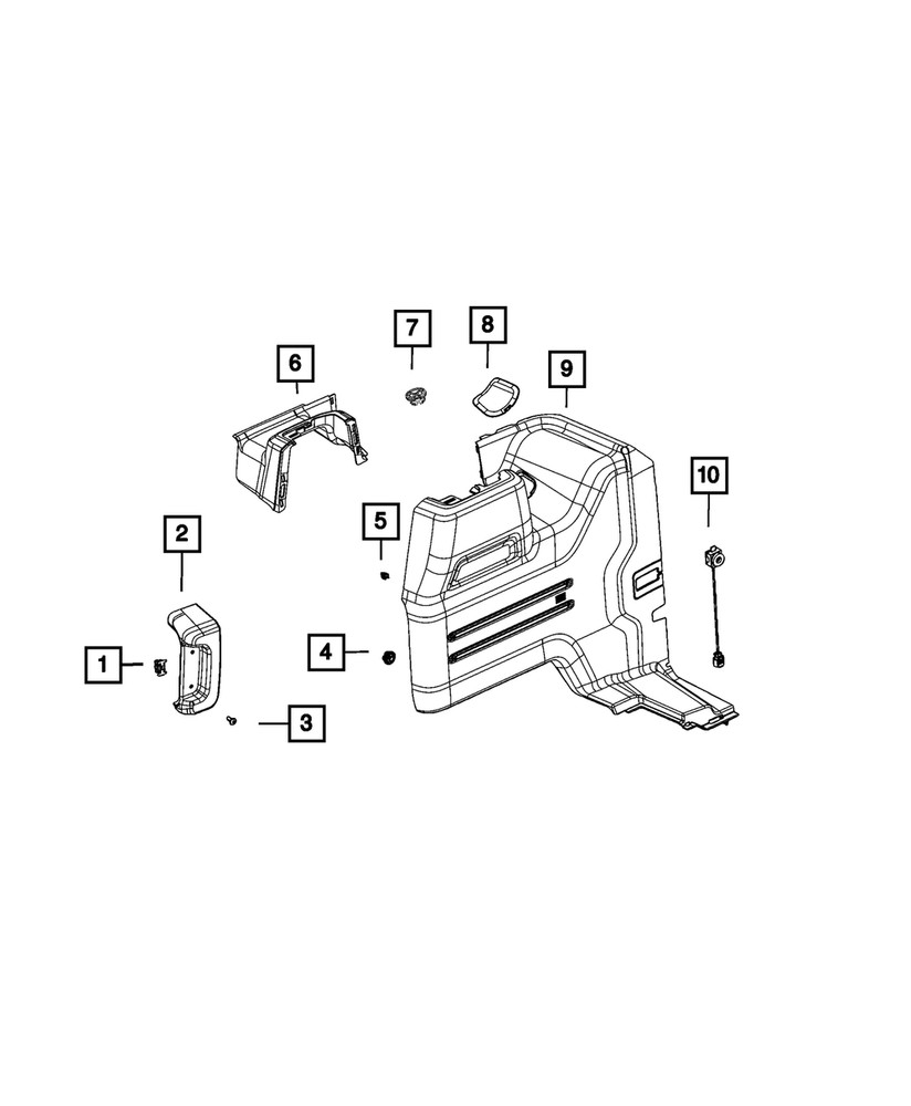 Genuine Mopar Access Cover 6QJ13TX7AA