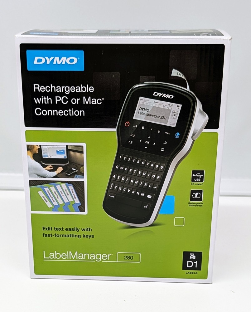 DYMO LabelManager 280 (Rechargeable Handheld Label Maker / PC & Mac Connectable)