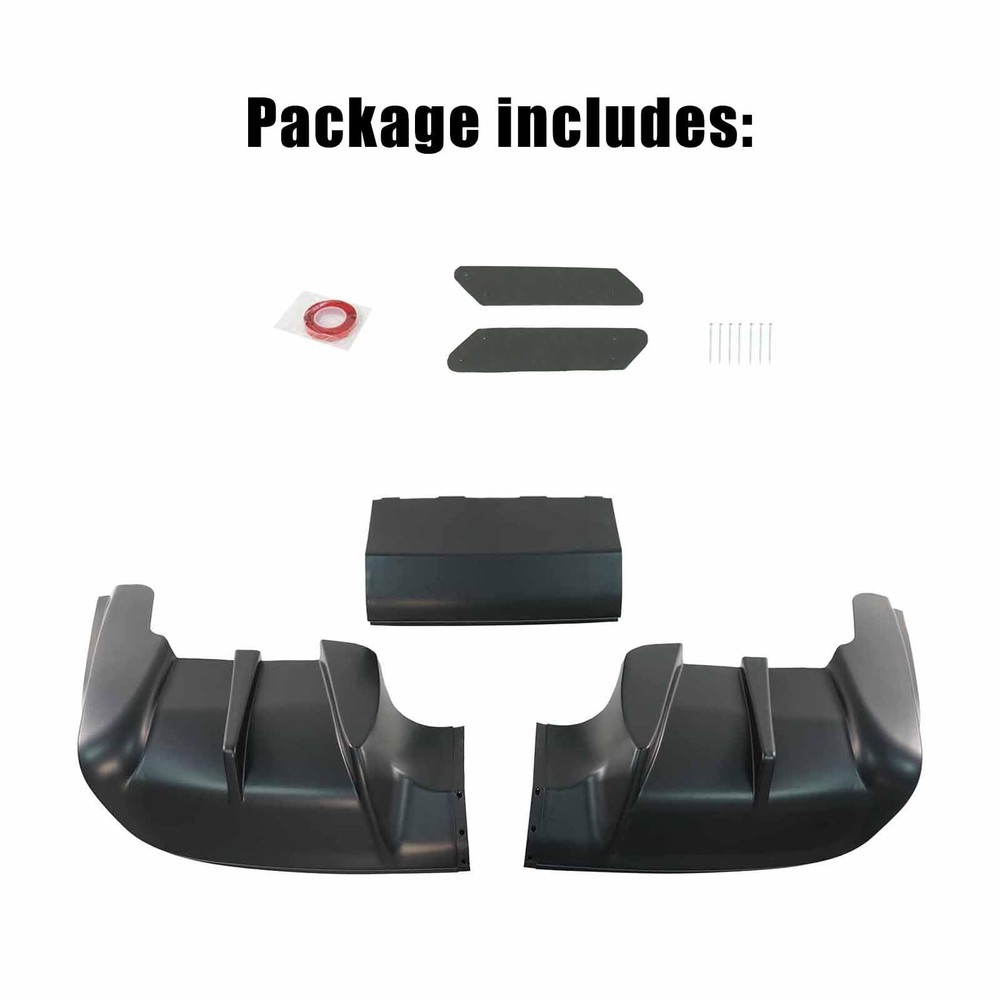 Rear Bumper Diffuser Chevy Corvette C5 1997-2004 Matte Black