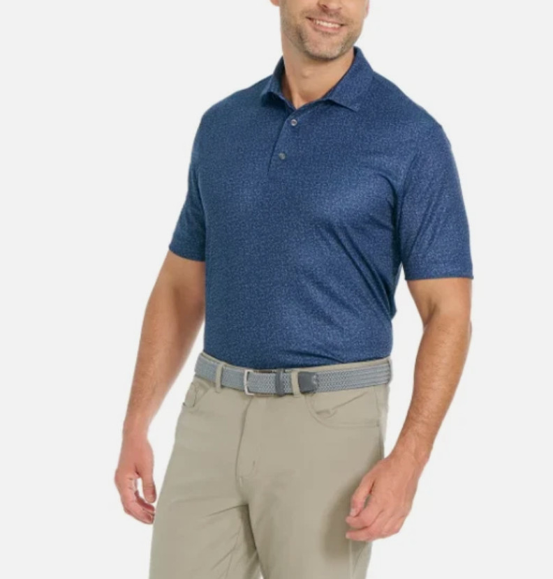 Greg Norman ML75 Men's Short Sleeve Polo Shirt Navy Size L