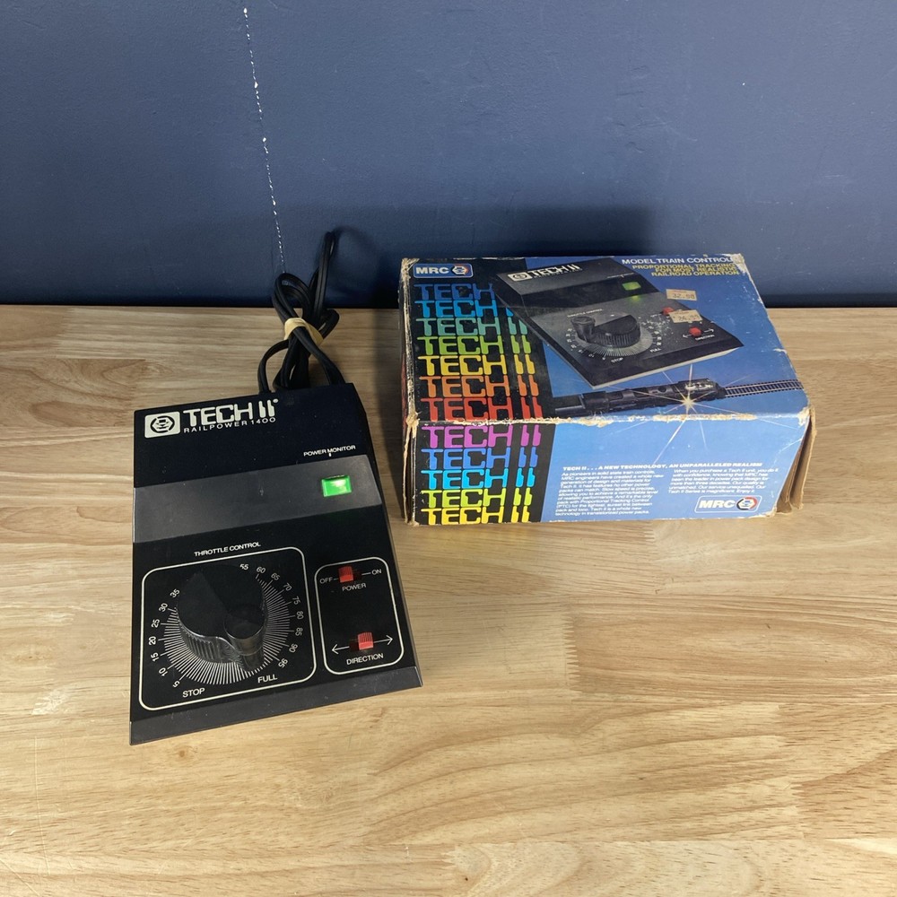 MRC Tech II RAILPOWER 1400 Trainpower Powerpack In Original Box Untested