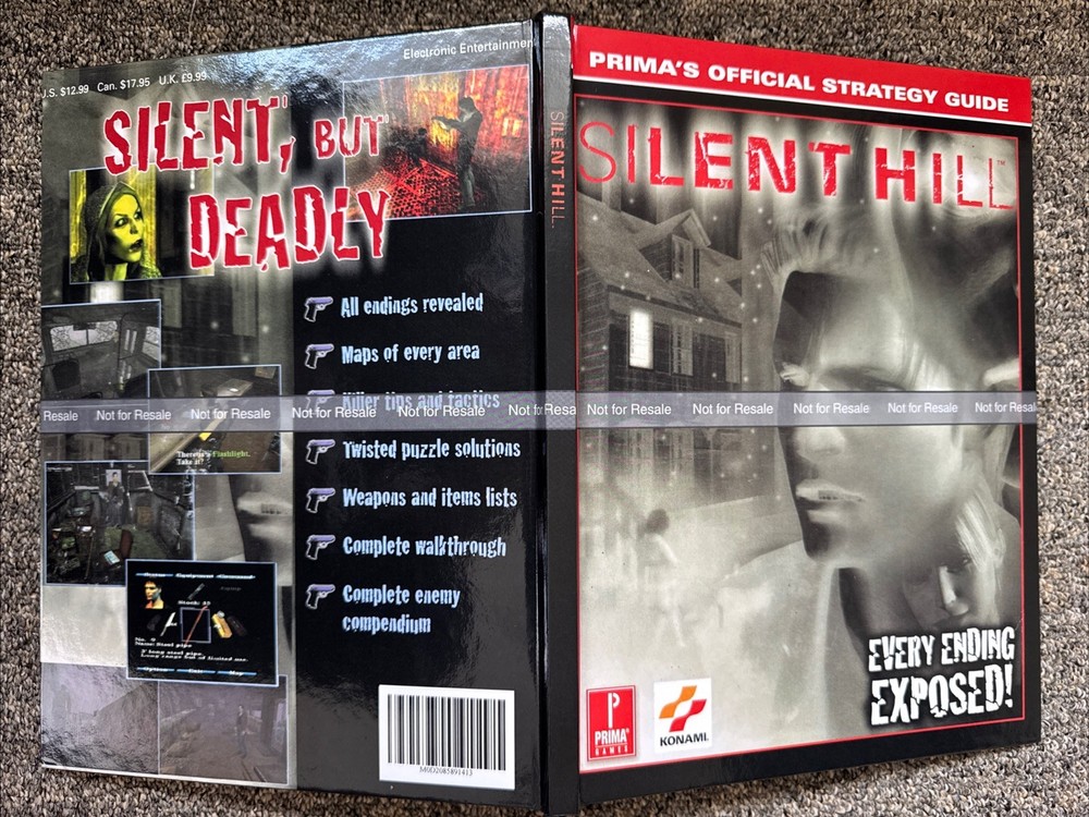Silent Hill PS1 Hardcover Strategy Guide Custom
