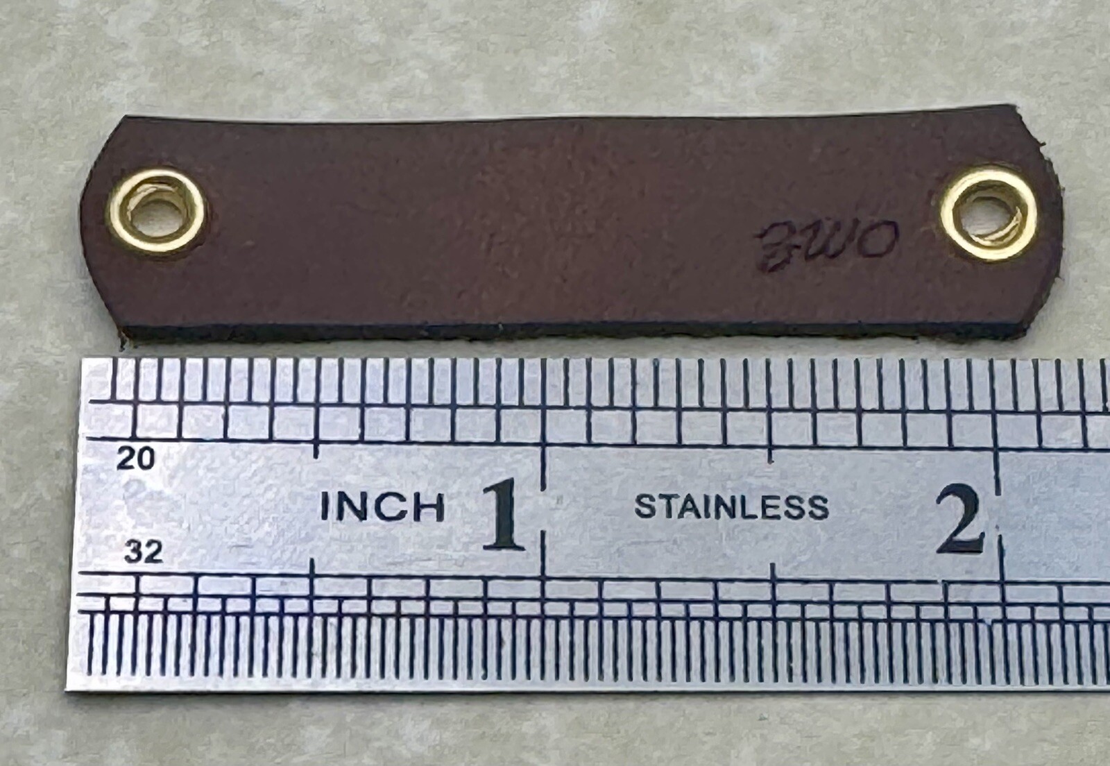 •NEW• Genuine Leather POCKET WATCH BOW / FOB STRAP; 1/ 2” Wide; BROWN-Handcrated