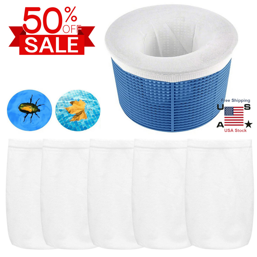5PCS Pool Skimmer Socks Filter Replacement Savers Basket Swimming Pool Durable