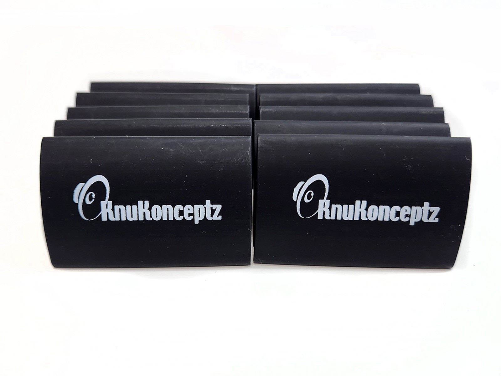 KnuKonceptz Black 1" 0 Gauge 3:1 Heat Shrink Tubing w/ Adhesive Glue - 10 Pack -