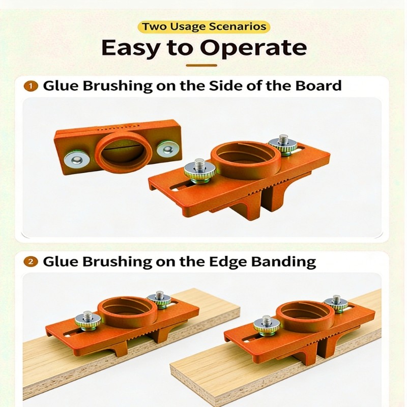 2pcs Adjustable Width Glued Spreader Tool for Smooth Application on Boards