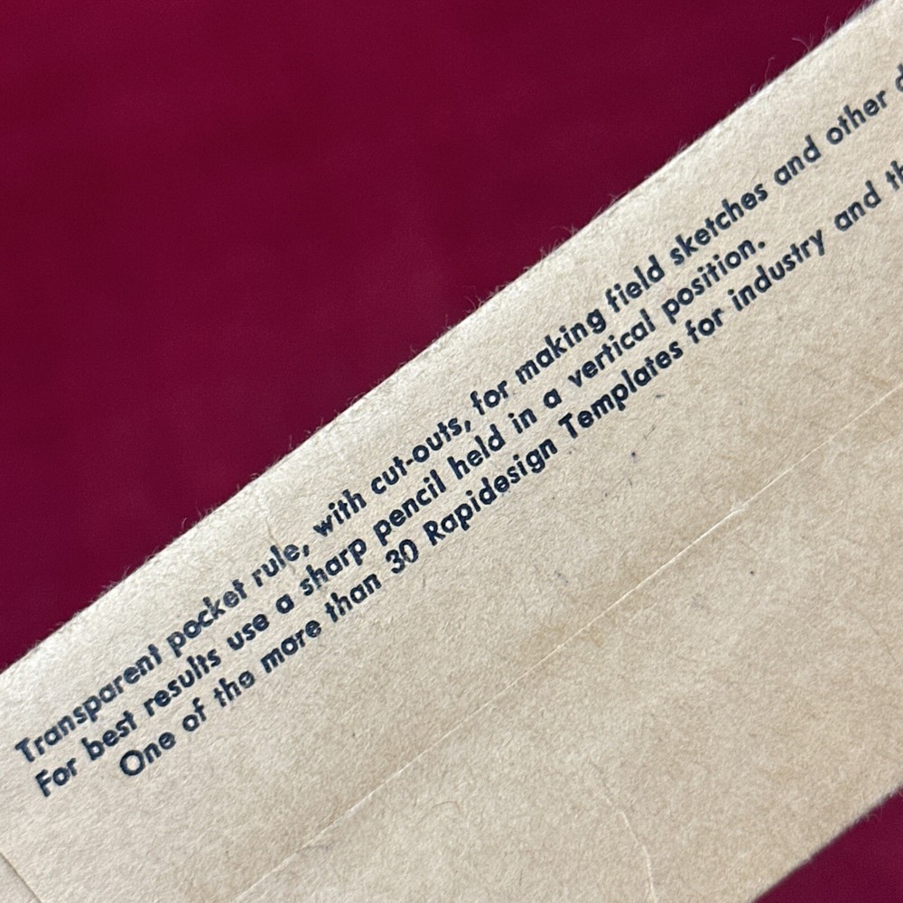 RapiDesign Stencil Template Guide 20 Drafting Geometric Square Circle Rectangle