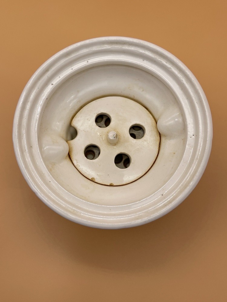 White Vintage Egg Cooker-4 Egg Holder
