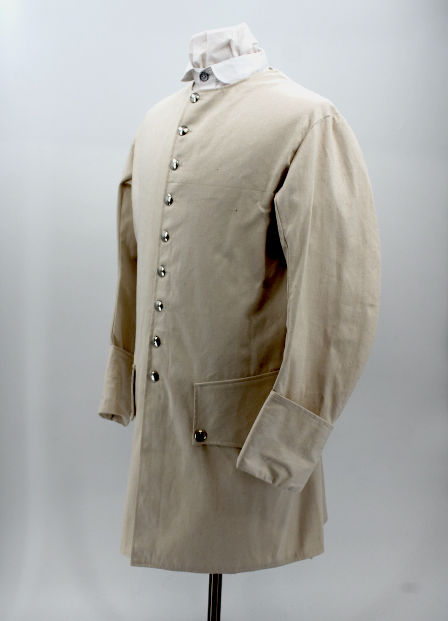 Colonial Period Osnaburg Sleeved Waistcoat - Size 42