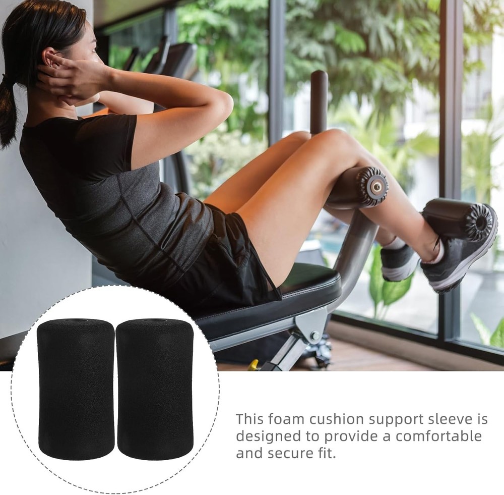 4Pcs Foam Foot Pads Rollers Replacement Roller Pad for Leg Extension Sponge C...