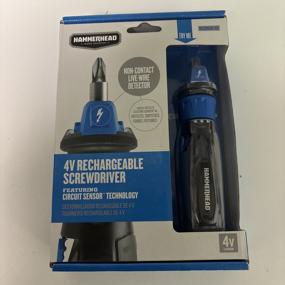 HAMMERHEAD Circuit Sensor 4-volt 1/4-in Cordless Screwdriver