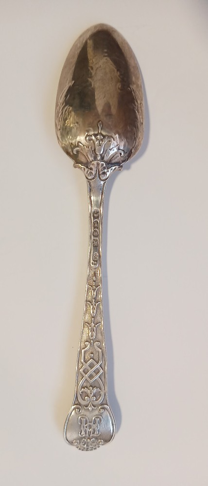 ORIGINAL ENGLISH SILVER SPOON 1000 SILVER With HALLMARKS