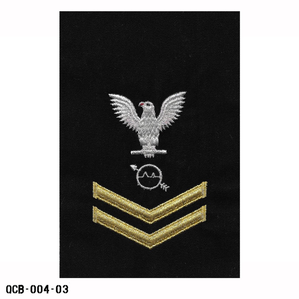 US Navy PO2 E-5 Petty Officer Second Class Operation's Specialist Sleeve Patch