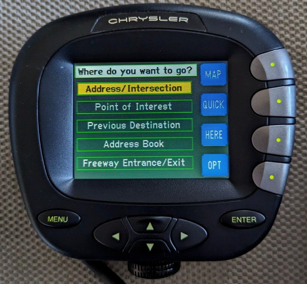 OE MOPAR 2000-2003 Navigation Display/Controller Service Part - PN 05017418AB