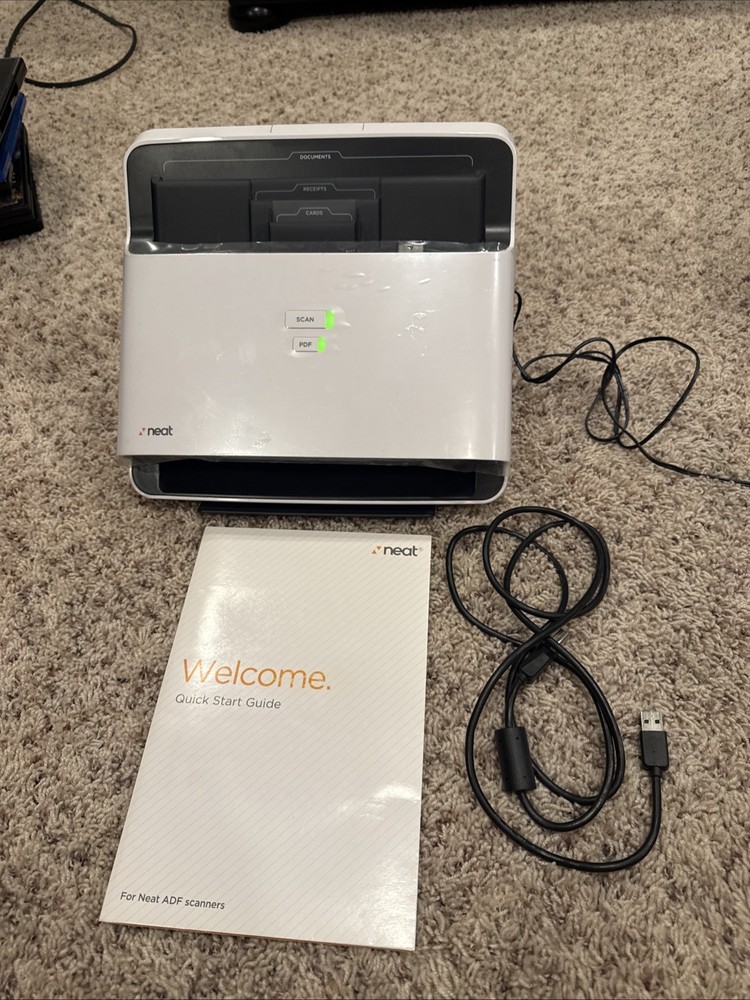 Desk ND-1000 Desktop Document Scanner- WORKING, TESTED Includes power and USB