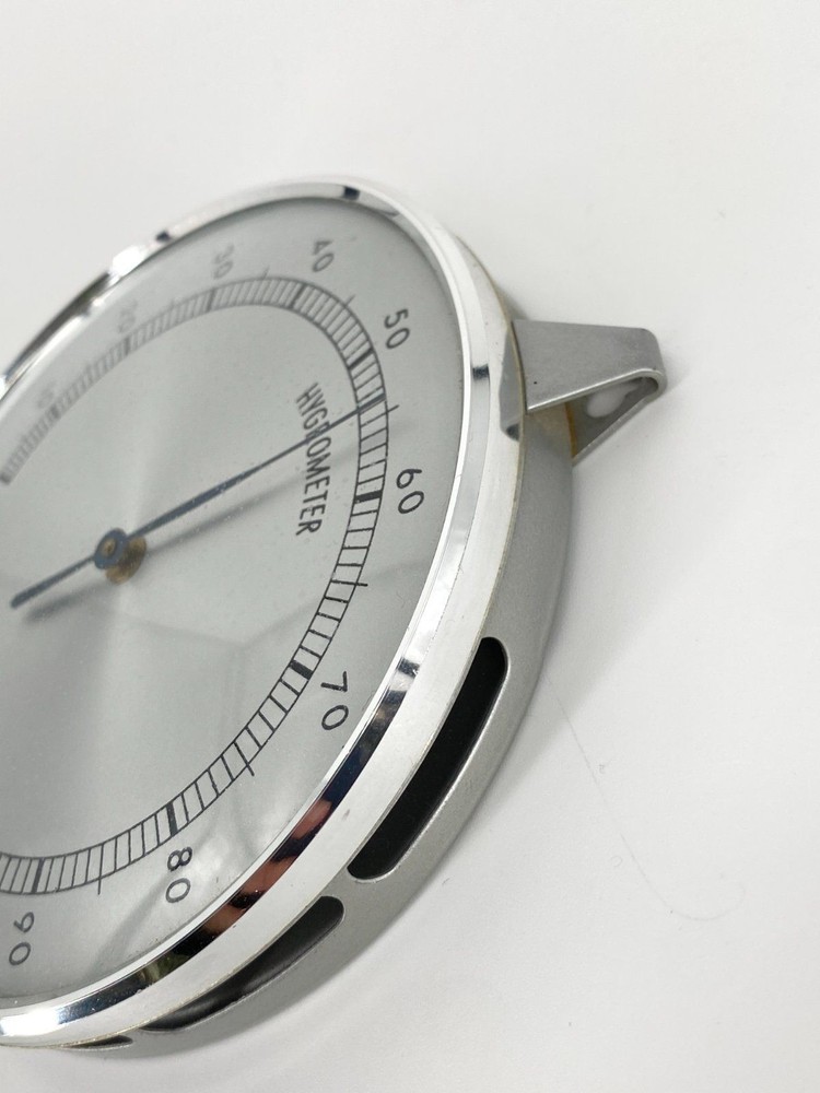 * HYGROMETER RELATIVE HUMIDITY WEATHER METER SILVER