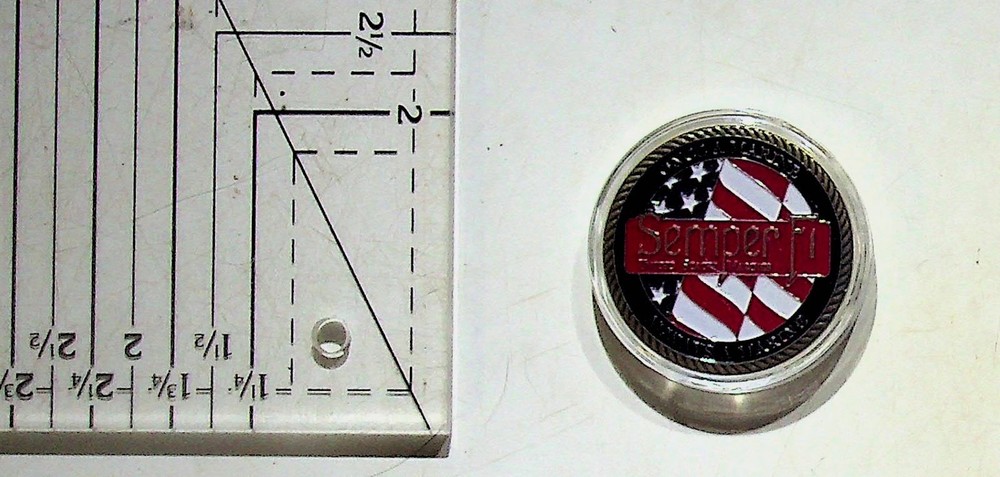 USMC Semper Fi Military Challenge Coin Honor Courage Commitment