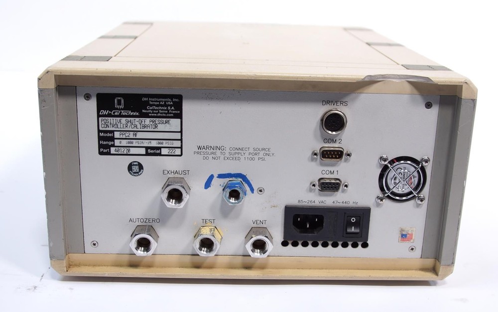 Fluke / DHI PPC2 Automated Pressure Controller / Calibrator