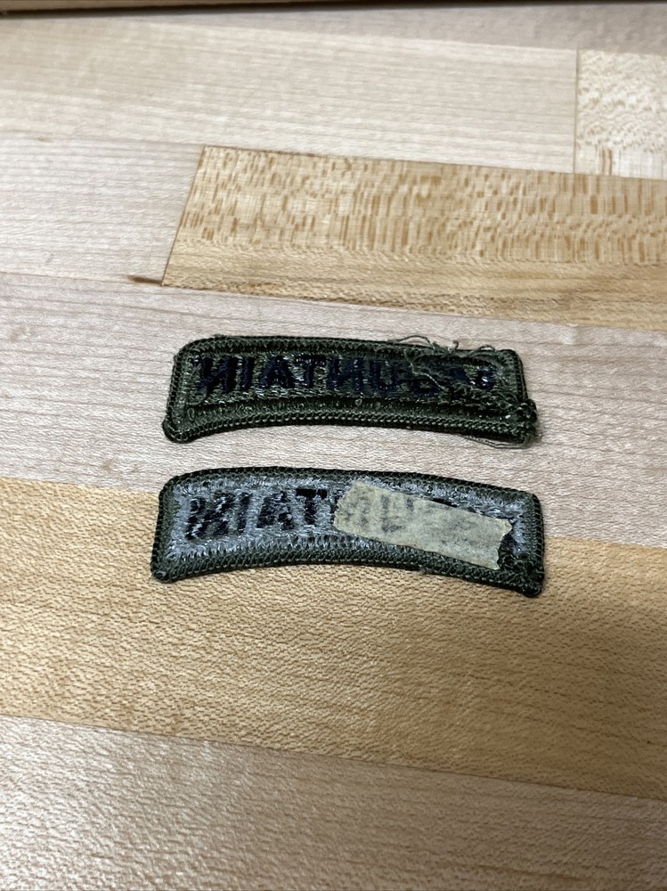 2 U.S. US CLOTH SUBDUED MOUNTAIN SHOULDER TAB