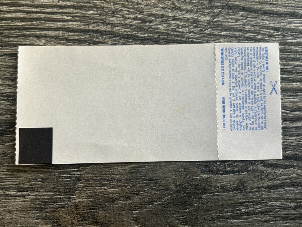 KISS TICKET STUB Sydney Australia Feb 1995 Kiss My Ass Concert Tour Vintage Kiss