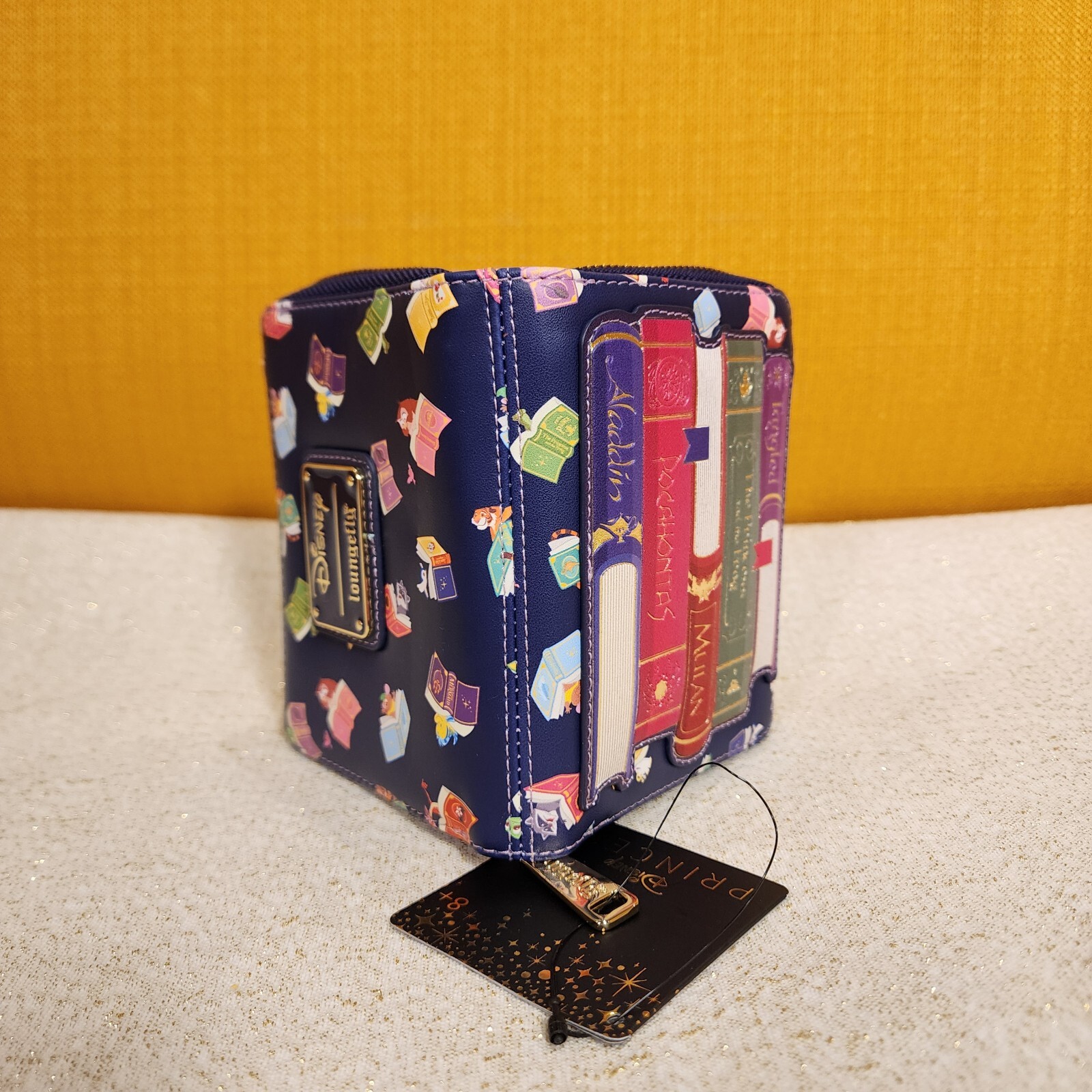 Loungefly Disney Princess Story Books Zip Around Wallet NEW