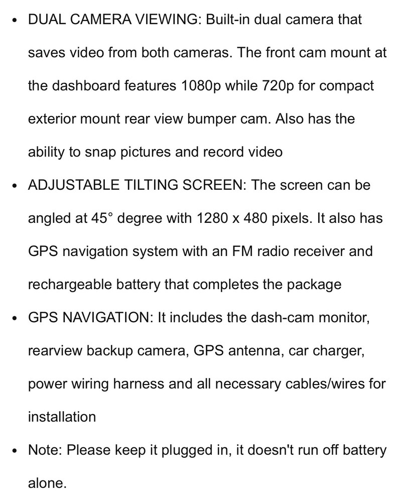 PYLE TOUCHSCREEN GPS DVR DASHCAM c