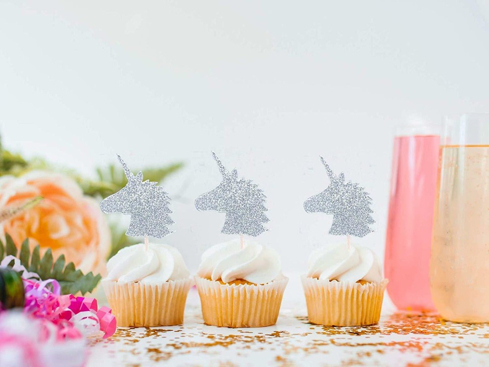 Unicorn Head Cupcake Topper