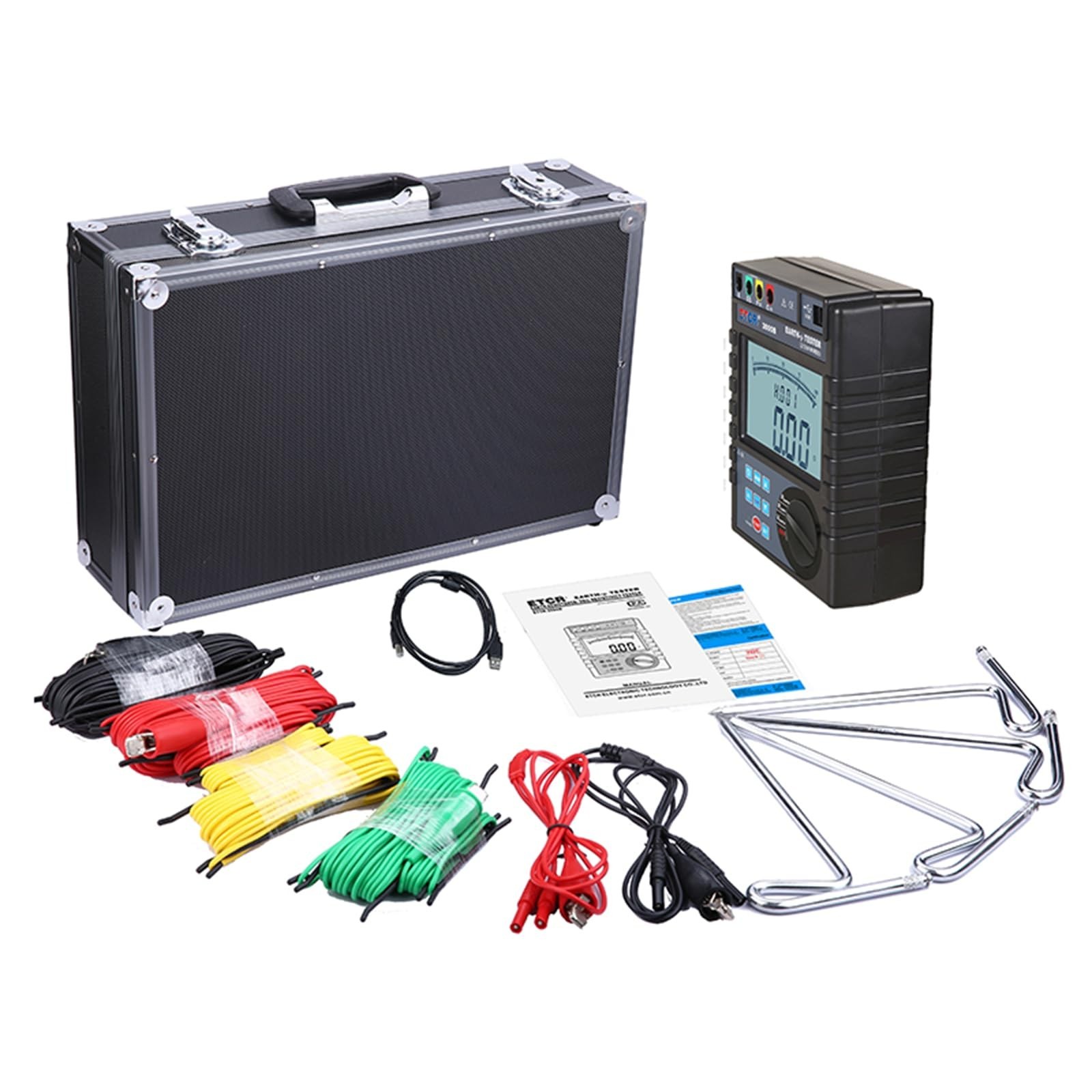 ETCR3000B Soil Resistivity Tester Ground Resistance Meter Earth Resistance Te...