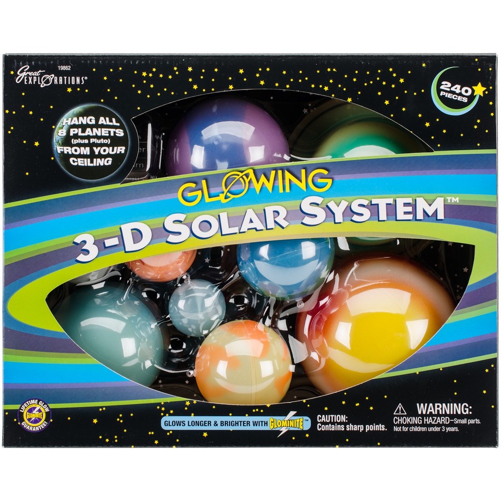 Great Explorations Glowing 3D Solar System Kit-