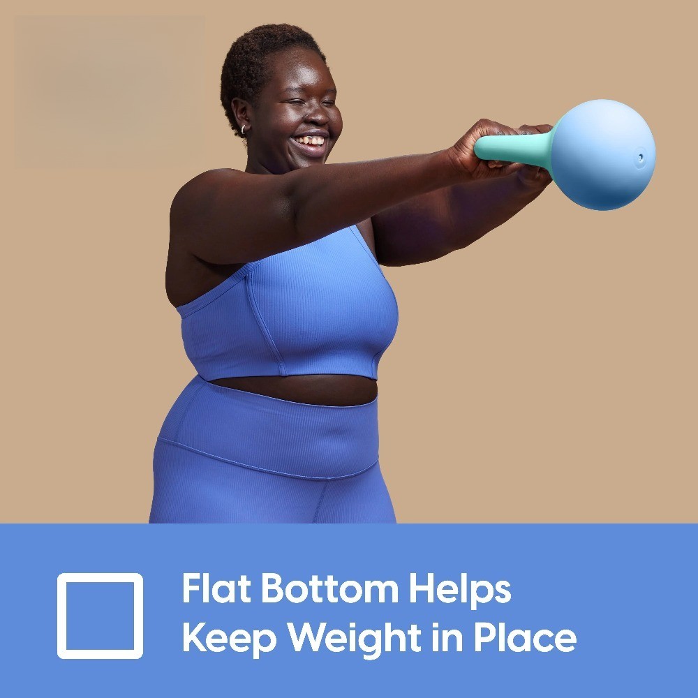 8lb Soft Shell Kettlebell, Blue, Sand Filled