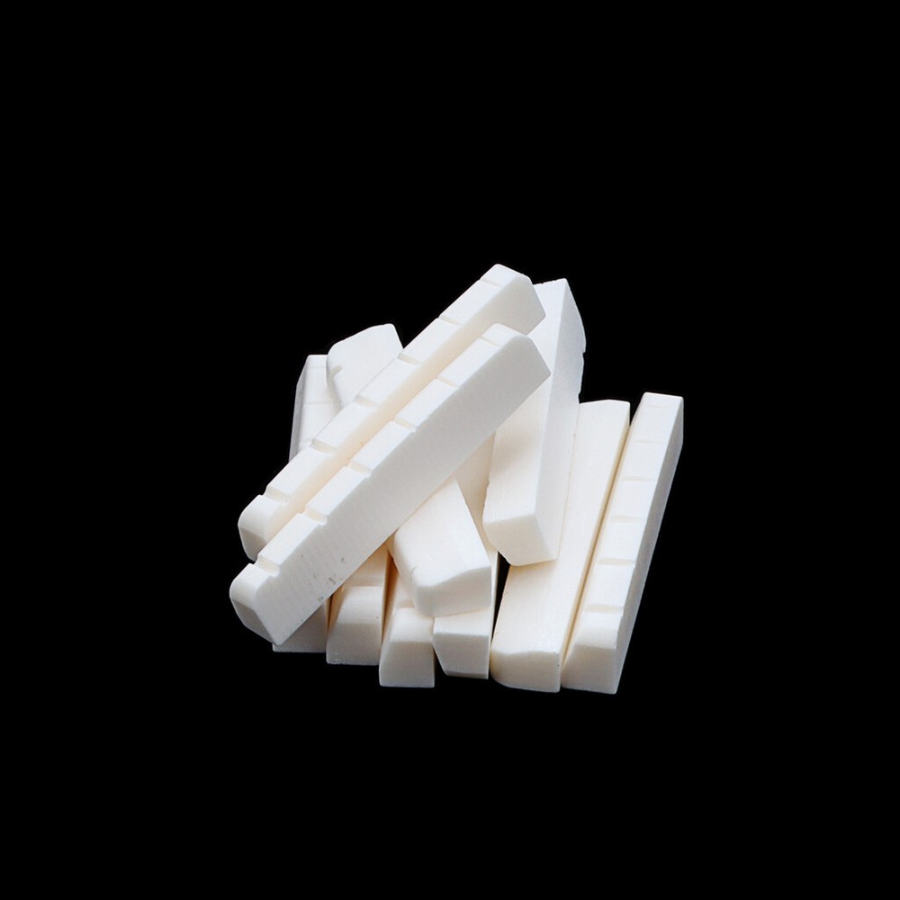 Slotted 10X 43mm Guitar Bone Nut for Telecaster Tele TL 6 String Style Replace