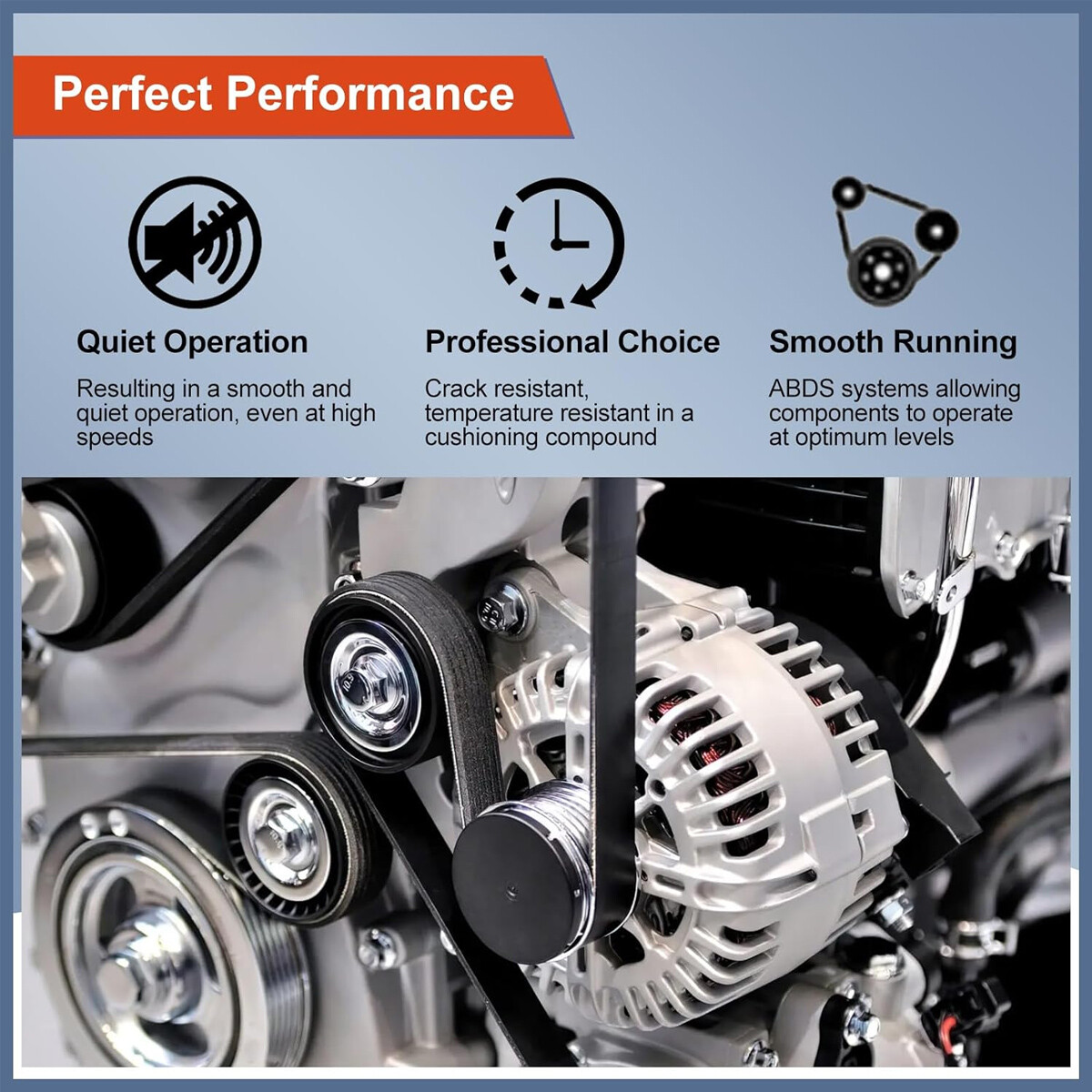 AC Compressor Belt 4PK960 For GM 12576447 For Chevy Silverado Sierra Yukon 960mm