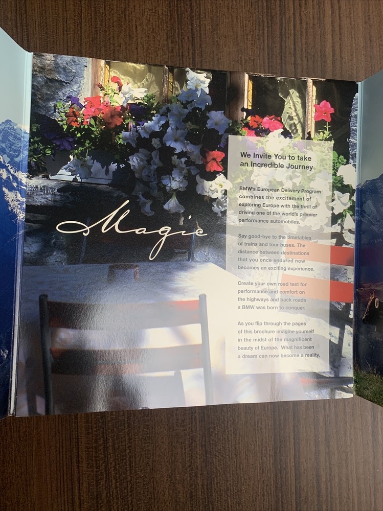 2000 BMW European Delivery Program Brochure