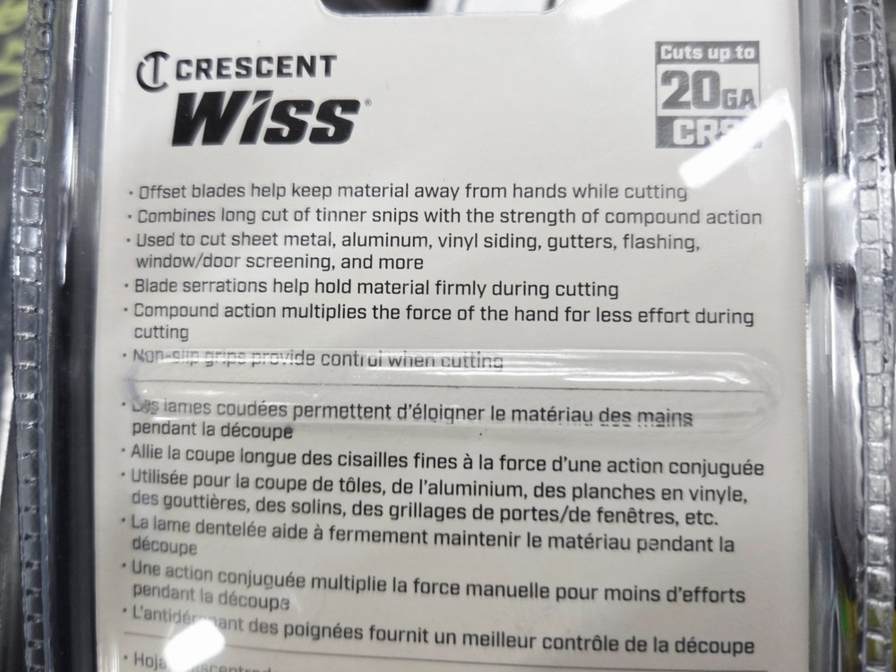 Wiss MultiMaster Compound Action Offset Snips M400N