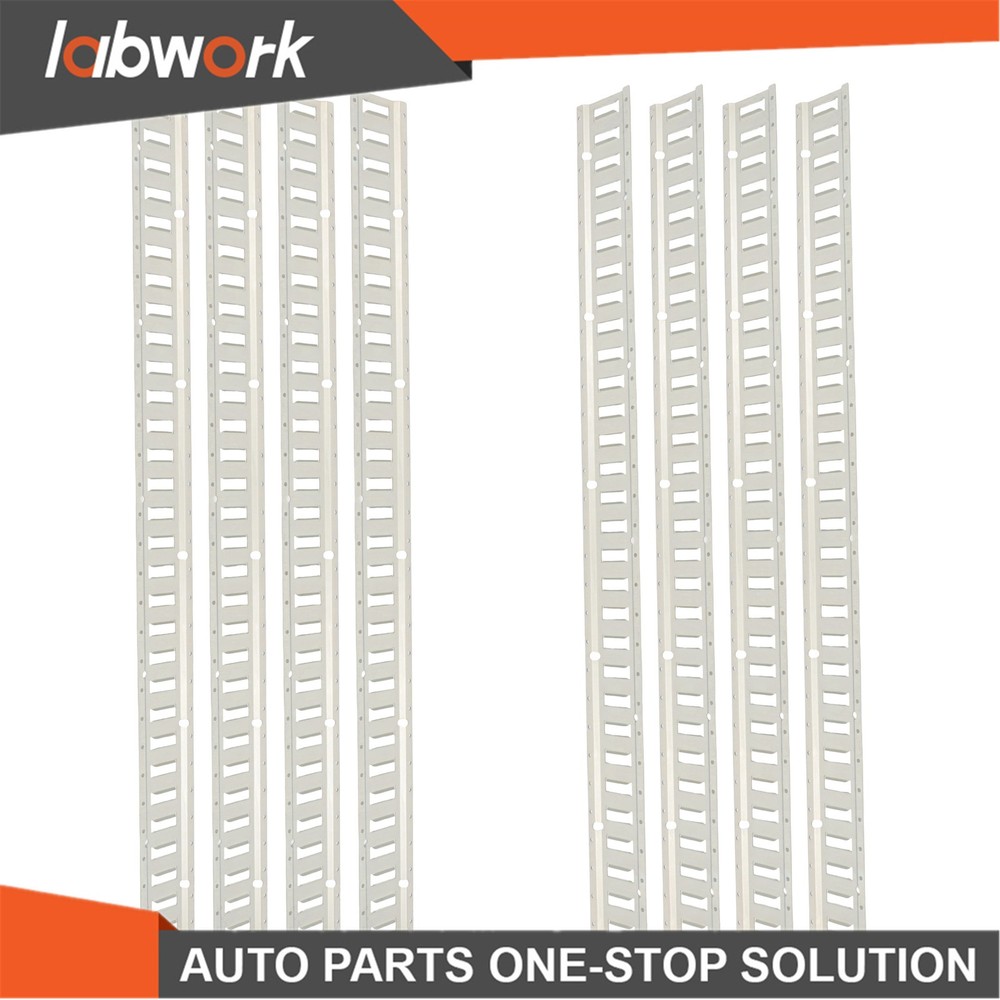 Labwork 8 Pack 5' E Track Tie Down Rail Kit Galvanized For Trailer Truck Van