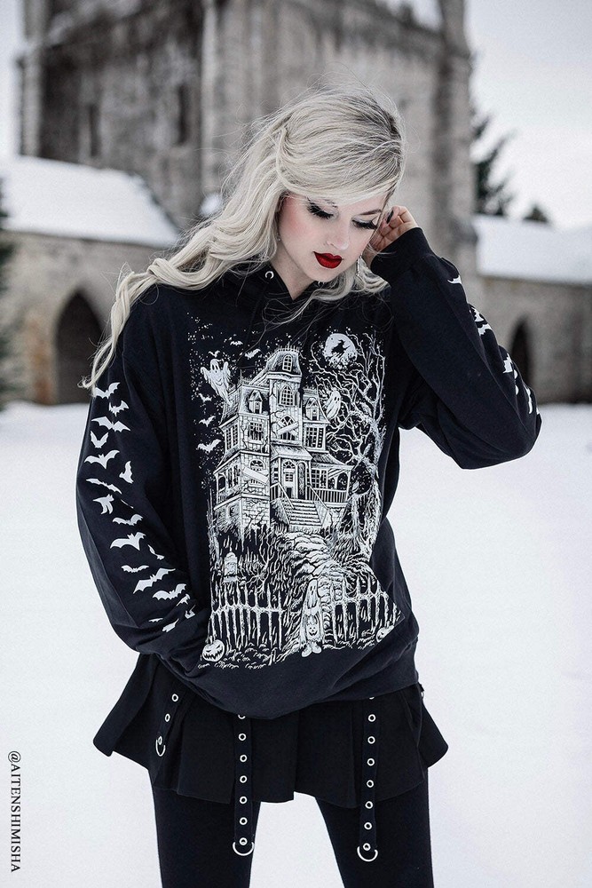 Haunted Mansion Hoodie [WHITE]