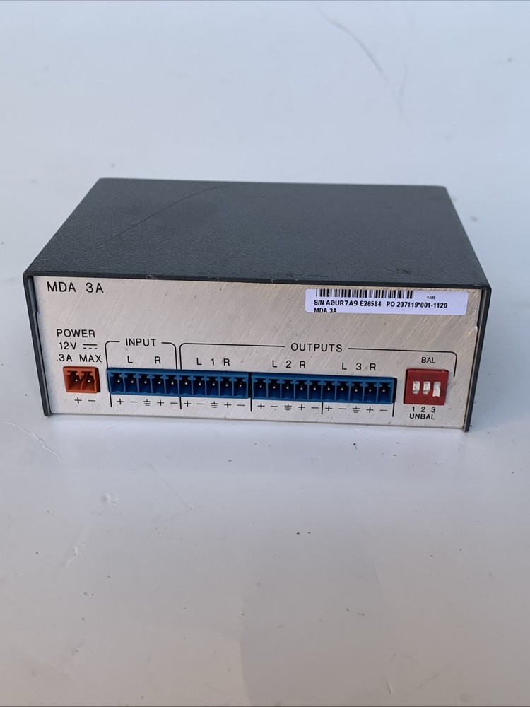 Extron MDA 3A Three Output Stereo Audio Distribution Amplifier