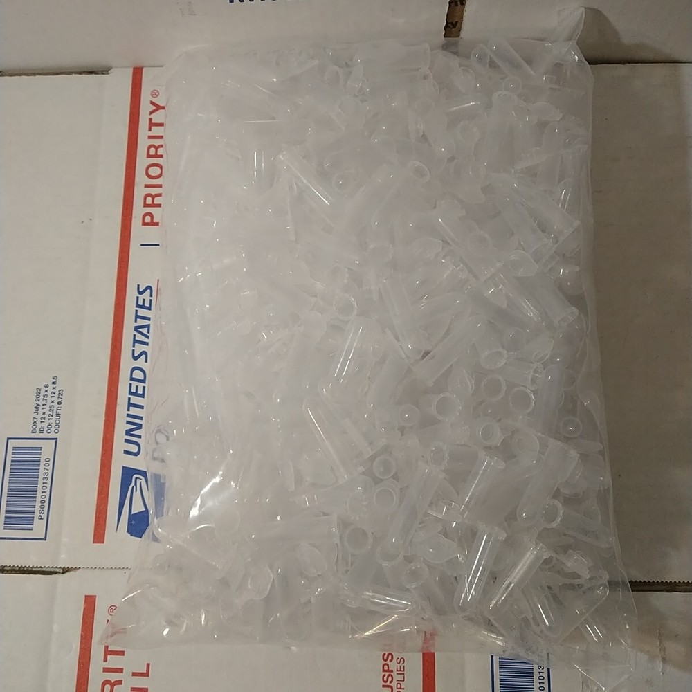 500Pcs Microcentrifuge Tubes 2ML Snap Cap Polypropylene Graduated Scientific