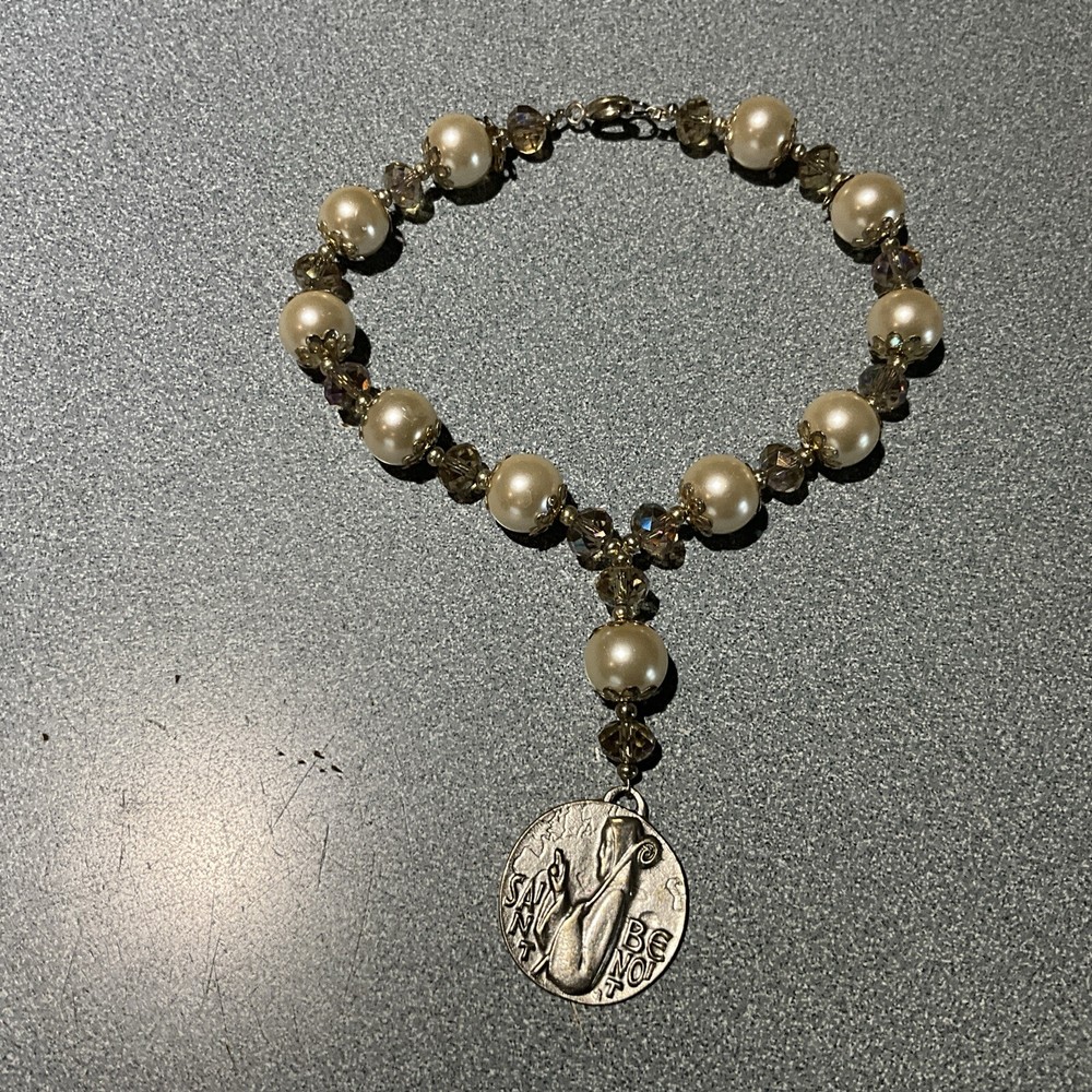 Large Faux Pearls One Decade Rosary