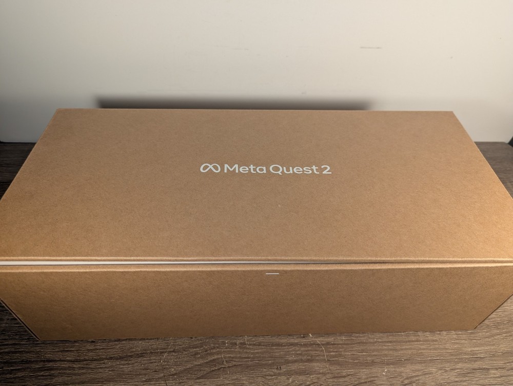 128GB Boxed Meta Quest 2 VR Headset w Controllers Charger Extras Tested Working