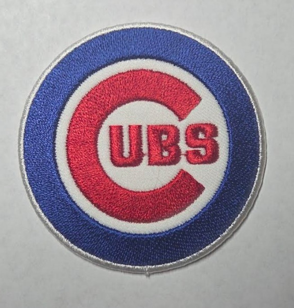 Chicago Cubs (embroidered iron/sew on patch) 2 3/4"round