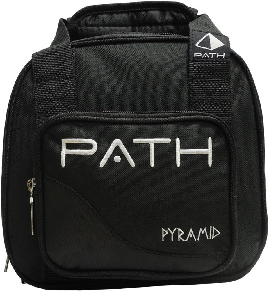Path Plus One Black Bowling Tote Bag - Durable 600D Fabric with Accessory Pocket