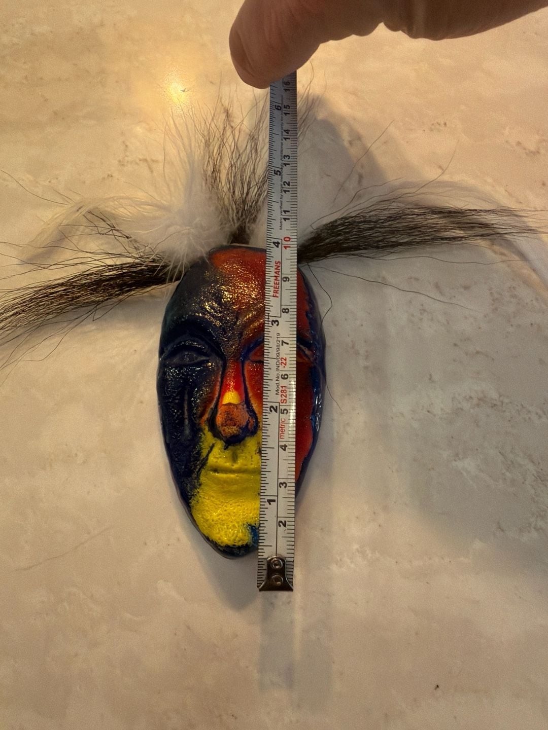 Vintage Kosta Boda Glass Wall Mask by Kjell Engman 1980s