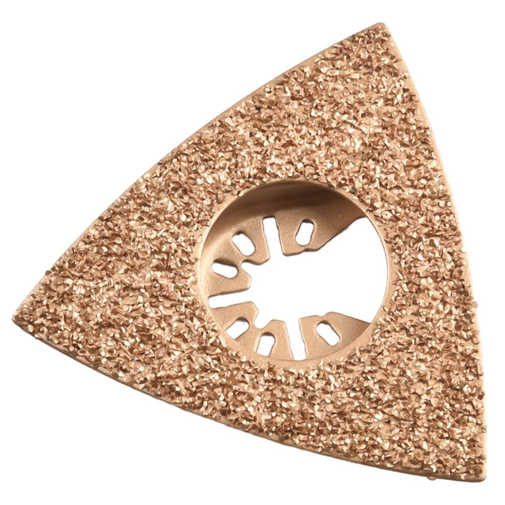 Oscillating Multitool Triangular Carbide Grit Rasp Blade Grout.Removal