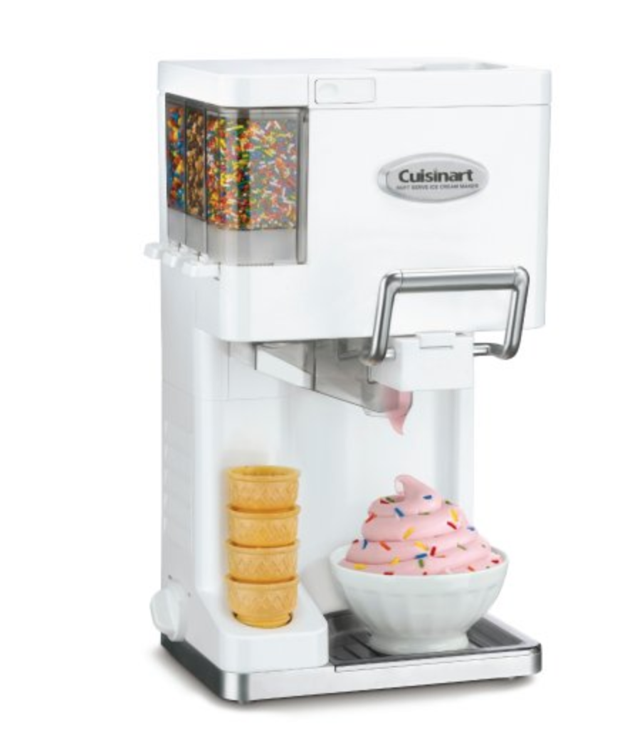 Ice Cream Maker Soft Serve Countertop Automatic Yogurt Freezer Machine