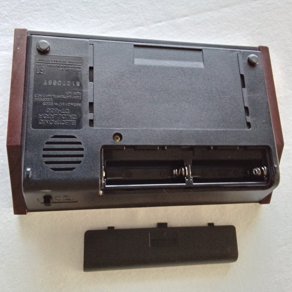 Sharp Elsi Mate Calculator / Stop Watch / Desk Clock Model CT-600