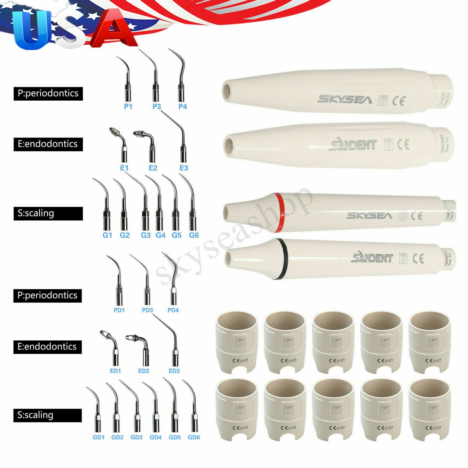 Dental Piezo Scaler Tips Torque Wrench Key for EMS DTE SATELEC Woodpecker tips