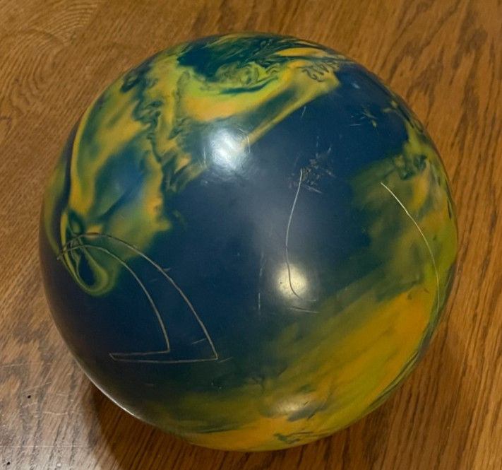 Ebonite Primal Instinct 15 lb Vintage Bowling Ball Released 2004