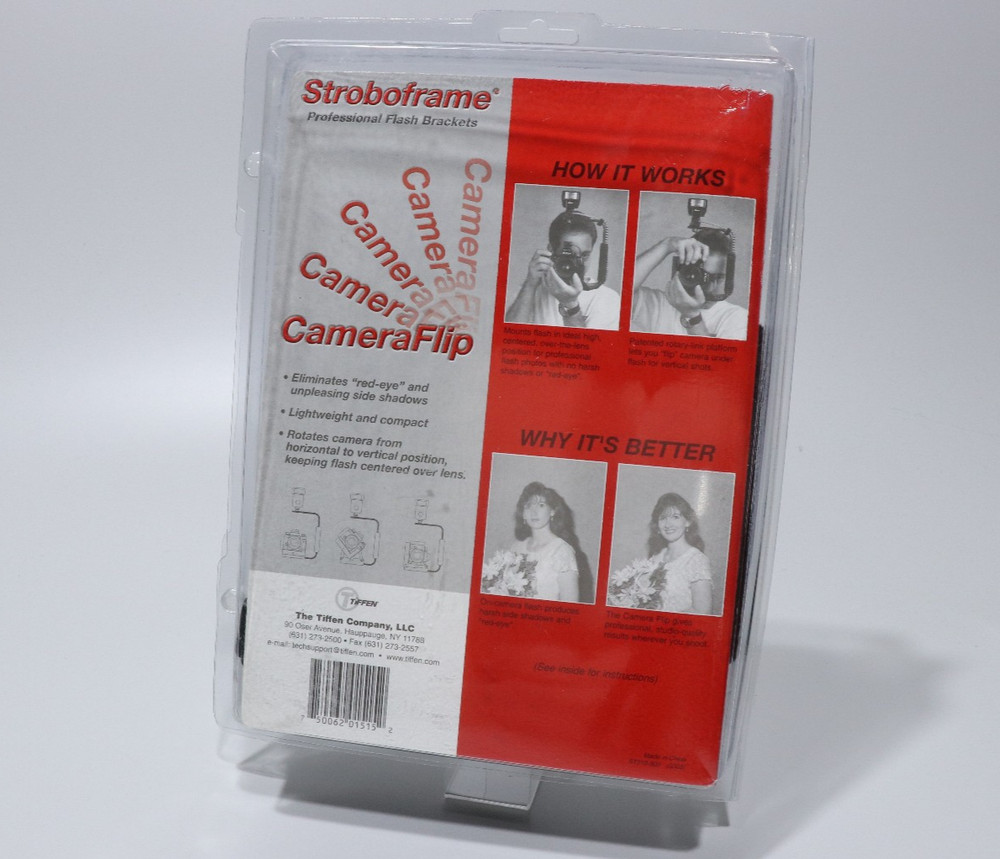 Stroboframe Photo Flash Bracket, Camera Flip Grip, by Tiffen - Open BOX