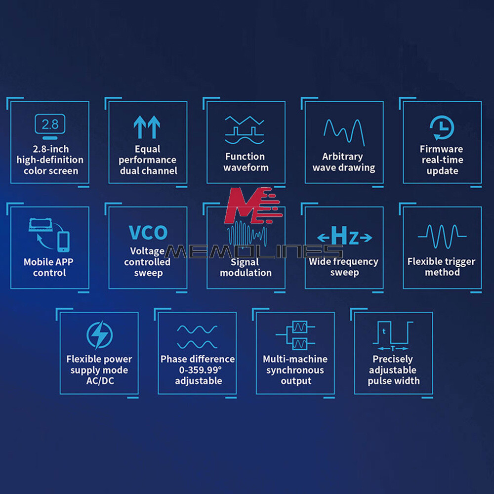 JDS8060 / JDS8080 CNC Dual-channel DDS Function Signal Source Generator New